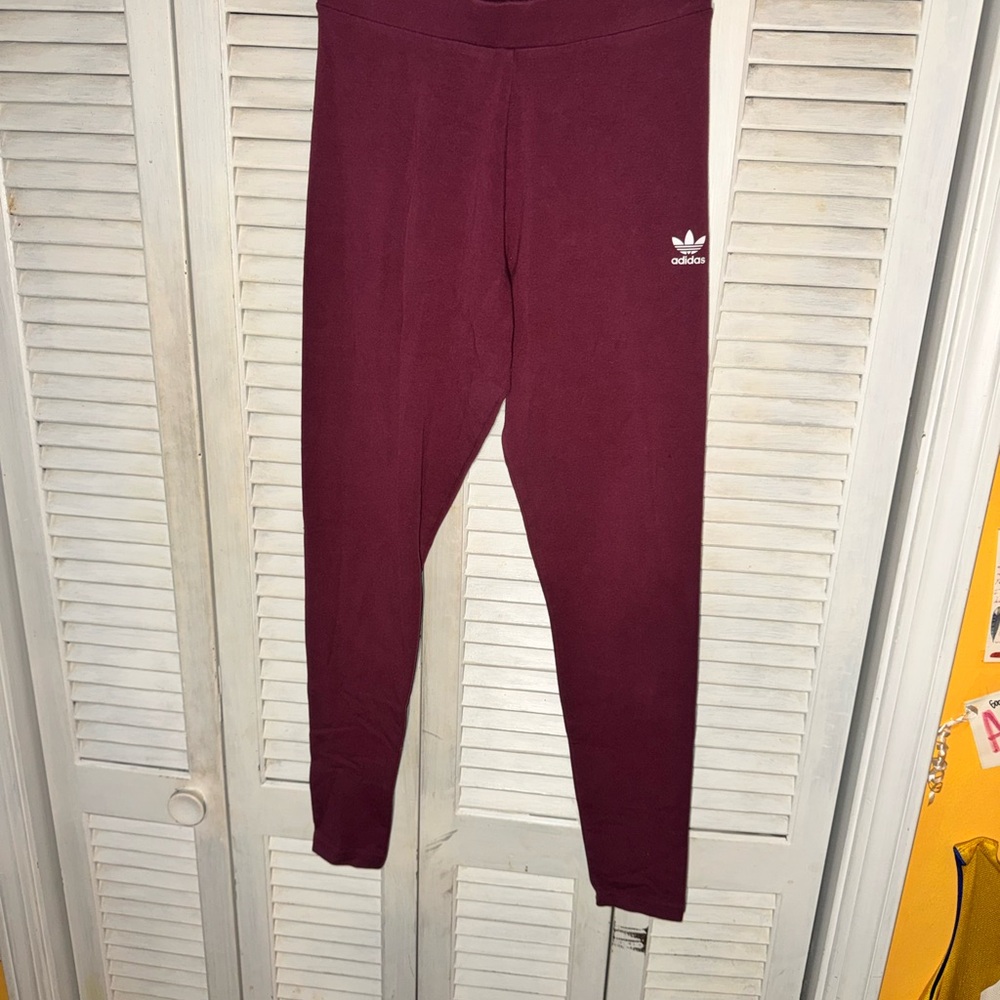 adidas Leggings with White Trefoil